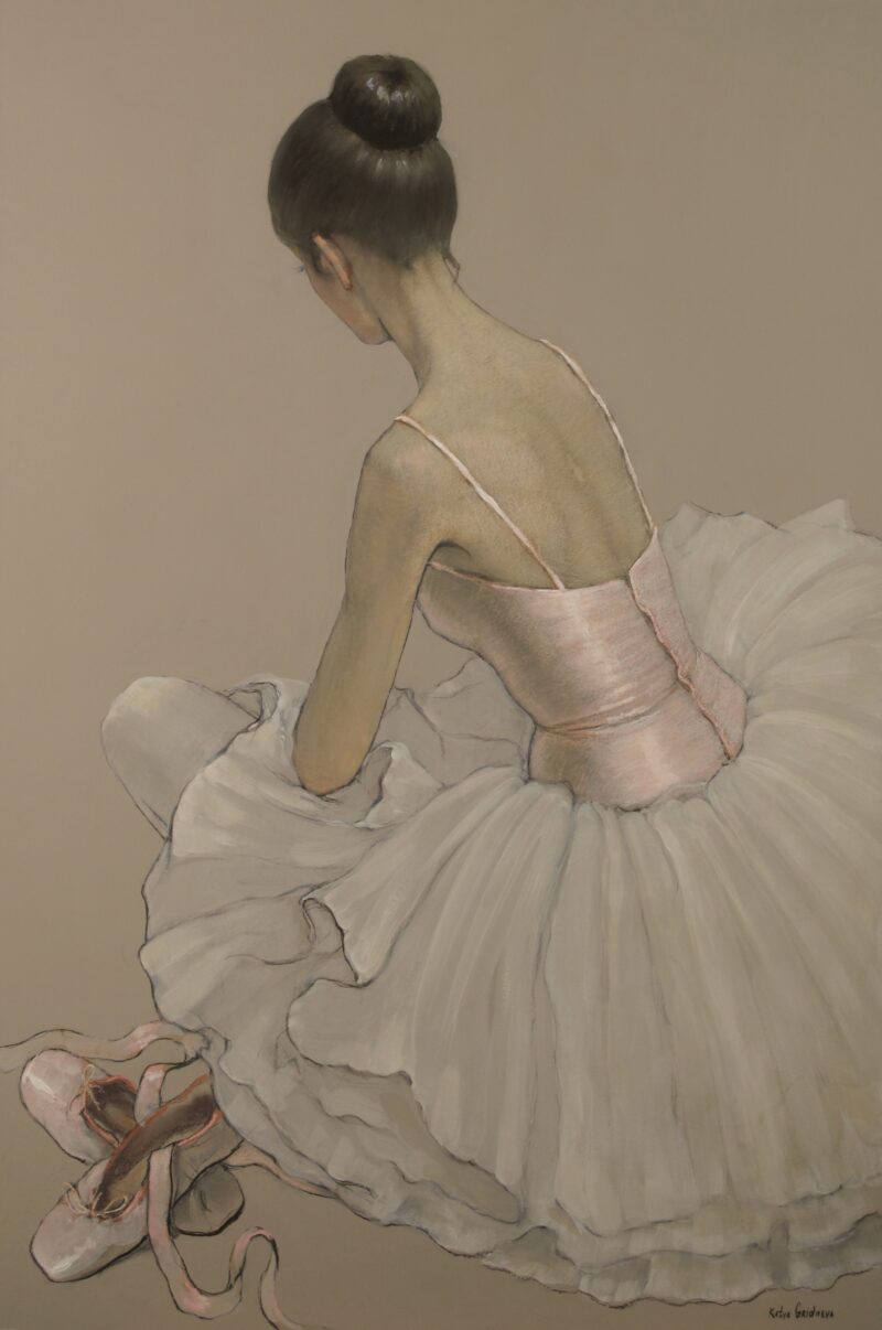 Lilly in Pink 24′ x 36′ Pastel
