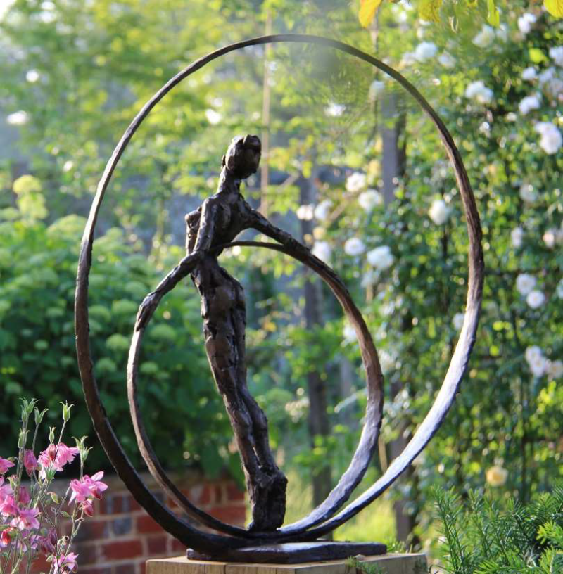 Standing Figure with Two Circles