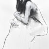 Amy seated 2, pastel & collage, 46ins x 32ins. £4500